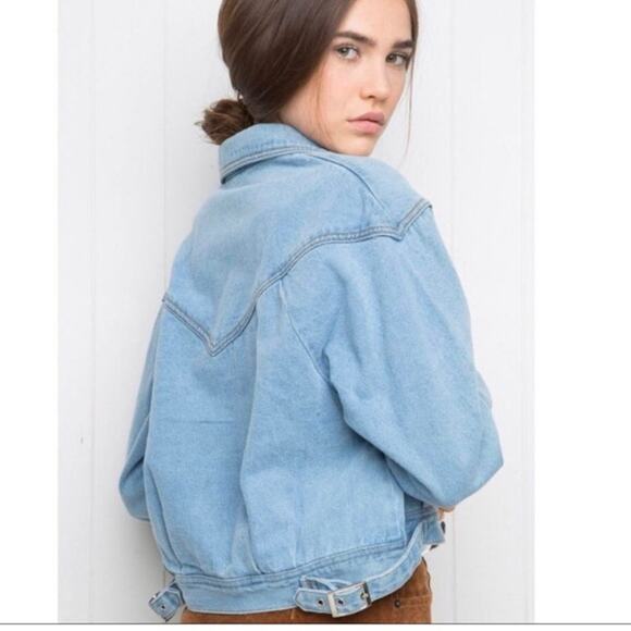 Brandy Melville Isabella Denim Jacket one size - Picture 1 of 8
